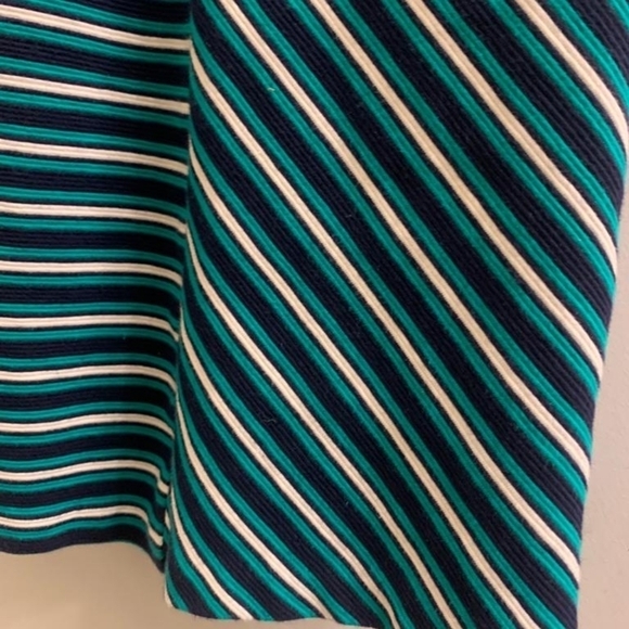 Talbots Green, White, And Black‎ Short Sleeve Dress Size M - Picture 5 of 9